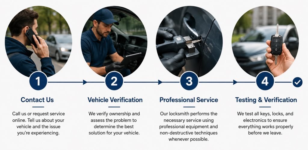 How Our Automotive Locksmith Service Works